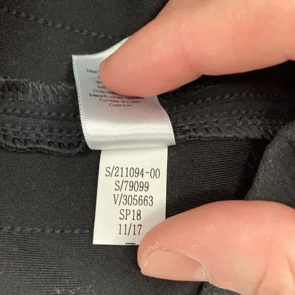 Athleta Commuter Pants Women's Small Pull On Black Stretch‎ Striped Ankle Zip - Picture 7 of 14